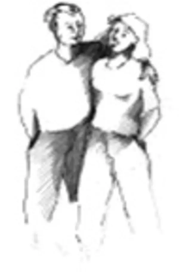 Zwei Personen umarmen sich