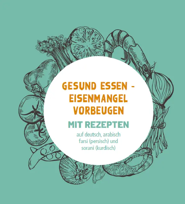 Ausschnitt des Deckblattes der Broschüre zu Eisenmangel