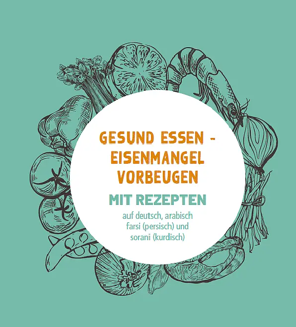 Ausschnitt des Deckblattes der Broschüre zu Eisenmangel