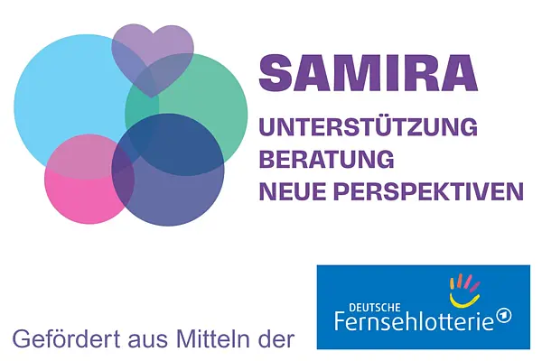 Projektlogo und Förderhinweis Fernsehlotterie