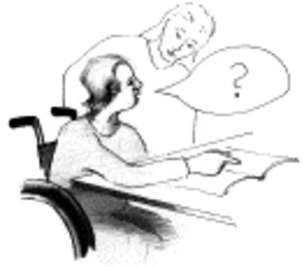 Eine Klientin hat Fragen im Beratungsgespräch