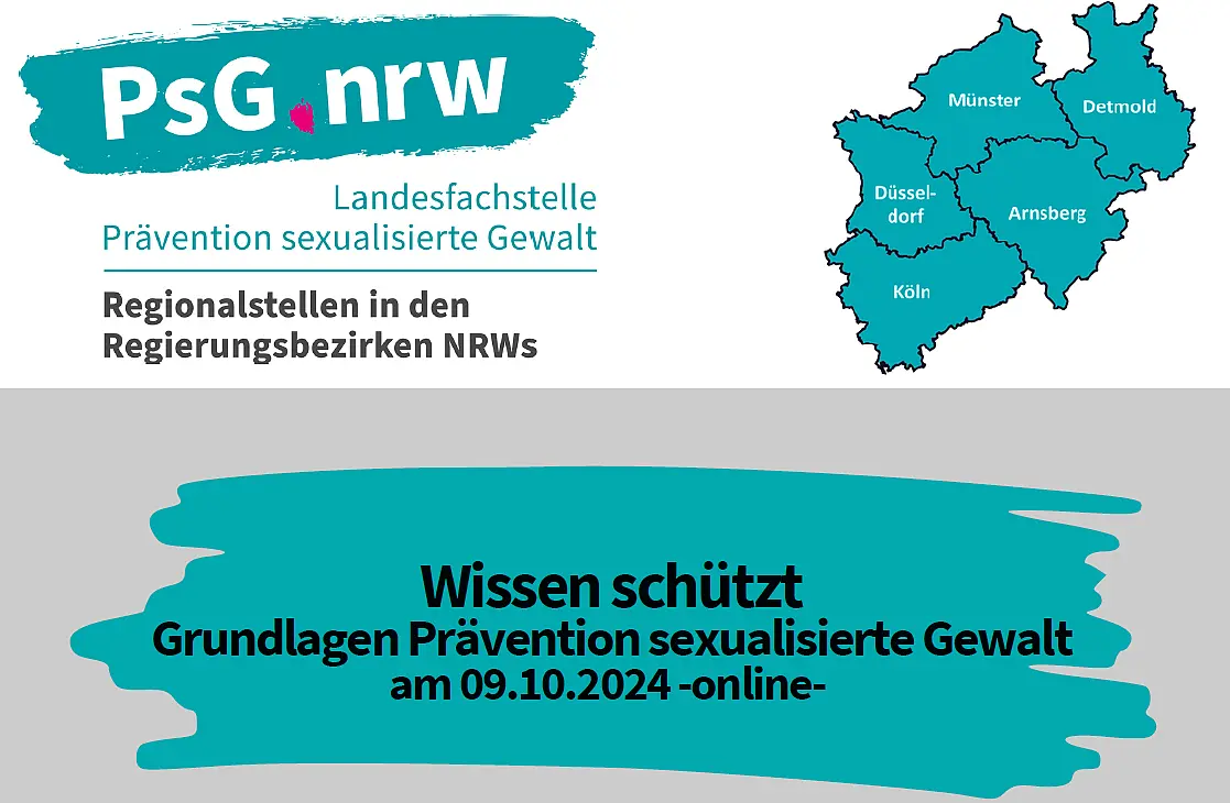 Screenshot mit türkisem PsG-Logo und der Seminarüberschrift